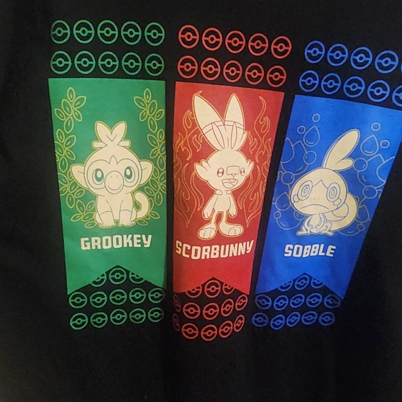 Pokemon Galar First Partner Relaxed Fit Crew Neck T-Shirt - Adult Large NWT - Picture 2 of 6